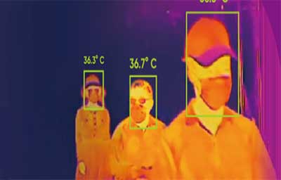 دوربین های مداربسته حرارتی مخصوص شناسایی موارد ابتلا به کورونا 