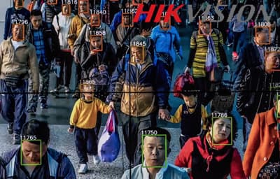 دعداد دوربین مداربسته نصب شده در کشور چین